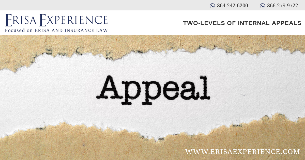 Two-levels of Internal Appeals